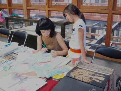 【和紙会館便り】夏休みこどもアート教室「  こどものためのあとりえ。」